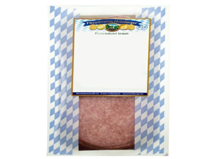 Pizza-Salami Kal. 80 GESCHNITTEN Packung ca. 500 g, HOLNBURGER