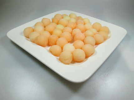 2,5 kg Bt. Melonenbällchen gelb tiefgefroren