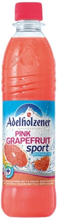 0,5 Lt. MW-PET Pink Grapefruit Sport Adelholzener