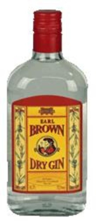 1,0 Lt. Fl. Earl Brown Dry Gin 37,5% vol.