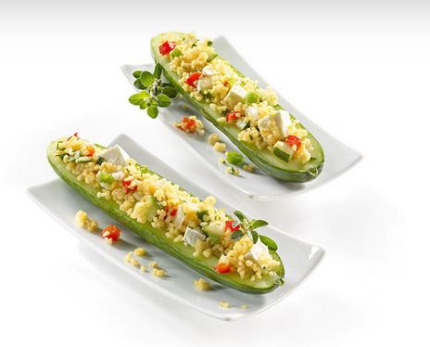 Couscous-Salat mit Hirtenkäse