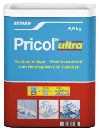 5,5 kg Pa. ECOLAB PRICOL ULTRA Küchenreiniger - Hochkonzentrat