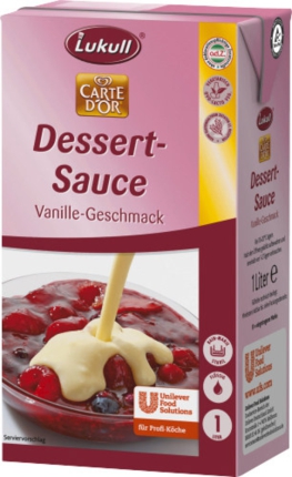 1 Lt. Pa. CARTE DOR Dessert-Sauce Vanille servierfertig LUKULL