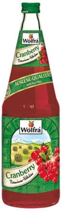 1,0 Lt. MW-Fl. Cranberrysaft WOLFRA