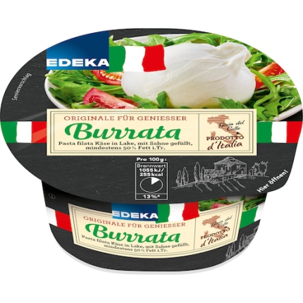 290 g Be. EDEKA Burrata 50% Pasta filata Käse in Lake,