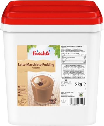 5 kg Ei. Latte Macchiato Pudding mit Sahne FRISCHLI
