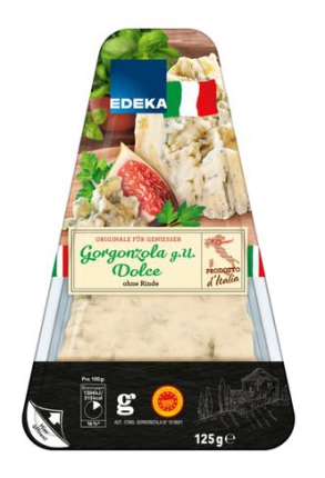 125 g St. EDEKA Italia Gorgonzola Dolce ohne Rinde DOP 48%