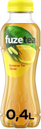 12x0,4 Lt. PEW fuzetea Schwarzer Tee Zitrone Lemongras