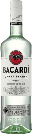 1,0 Lt. Bacardi Rum Superior (Carta Blanca) 37,5% vol.