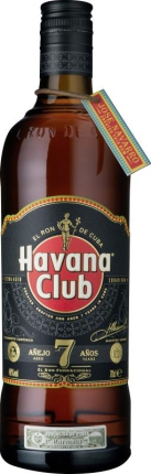 0,7 Lt. Fl. Havana Club 7 Jahre "braun" Rum 40% vol.