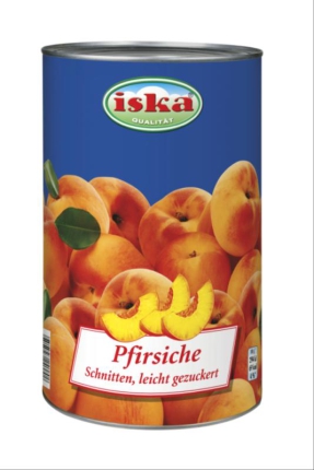 4250 ml Ds. Pfirsiche Scheiben ISKA