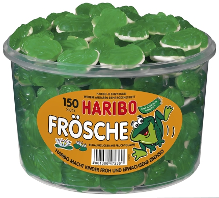 150 Stück Ds. Haribo Frösche