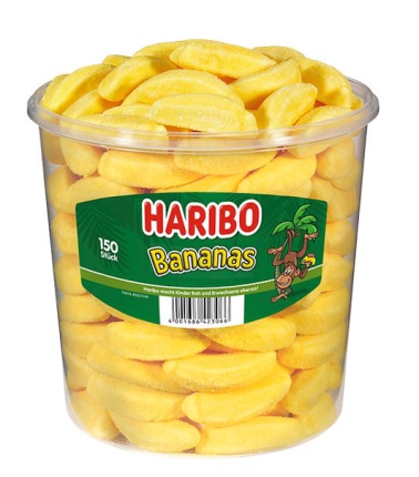 150 Stück Ds. Haribo Bananas