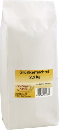 2,5 kg Bt. Grünkernschrot "Frießinger Mühle"