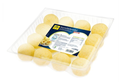 48x180 g Geformte Kartoffelknödel MIT Brotwürfel frisch BURGIS