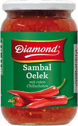 740 g Gl. Sambal Oelek sehr scharf DIAMOND 8009