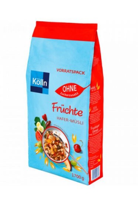 1,7 kg Bt. Kölln Hafer-Müsli Früchte ohne Zuckerzusatz