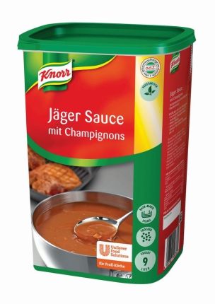 1 kg Ds. Jäger-Sauce m. Champ. instant KNORR (erbibt 9 Liter)
