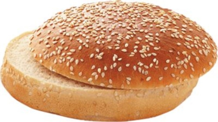 2x12x82 g Hamburger-Brötchen TK mit Sesam, geschnitten, Ø 125 mm