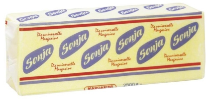 2,5 kg Stange Margarine 80% Sonja