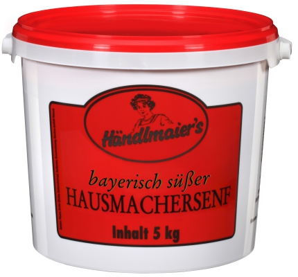 5 kg Ei. HAUSMACHERSENF bayerisch süßer, Händlmaier