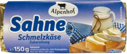 10x150 g Schmelzkäse Blöckchen mit Sahne 55% Fett i. Tr.