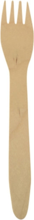 100 Stück Gabeln Holz 16,5 cm PS 18199