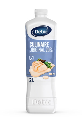 2 Lt. FL. Debic Kochsahne 20% Culinaire Original