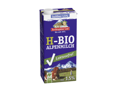 1 Lt. Pa. Bio-H-Alpenmilch 1,5% laktosefrei BERCHTESGADENER LAND