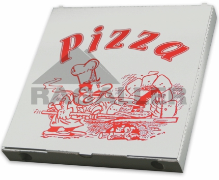 150 Stück Pizzakarton 32x32x3cm mit Druck RAG 280120 lizenziert