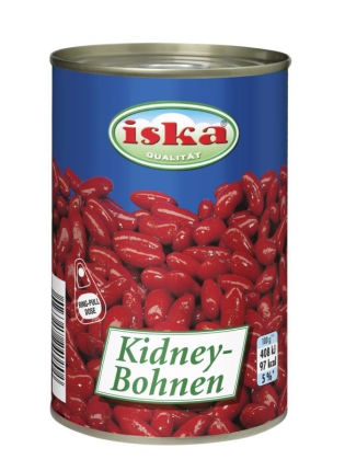 12x425 ml Ds. Kidney-Bohnen rot Ringpull ISKA