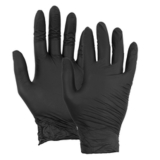 100 Stück Latexhandschuhe Gr. L SCHWARZ, puderfrei COMPLETTA