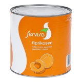 3/1 Ds. Aprikosen 1/2 Frucht geschält, gezuckert, ATG 1480 g