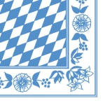 250 Stück PDZ-Serv. Bayernraute 1/4F 33x33 cm DUNI 211888