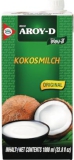 1000 ml Pa. Kokosnussmilch 17% Aroy-D UHT Tetrapack Thailand