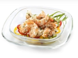Gambas in Knoblauchöl KUGLER 1 kg Schale (Einwaage 600 g)