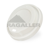 100 Stück Deckel für Kaffeebecher Cafe to go 300 ccm rd. weiß